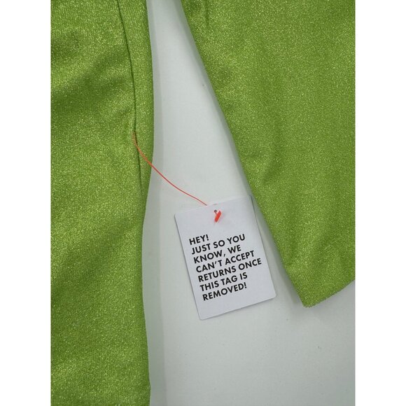 NWT - ASOS Luxe Green Shimmer Blazer Jacket  Size M - Picture 9 of 11